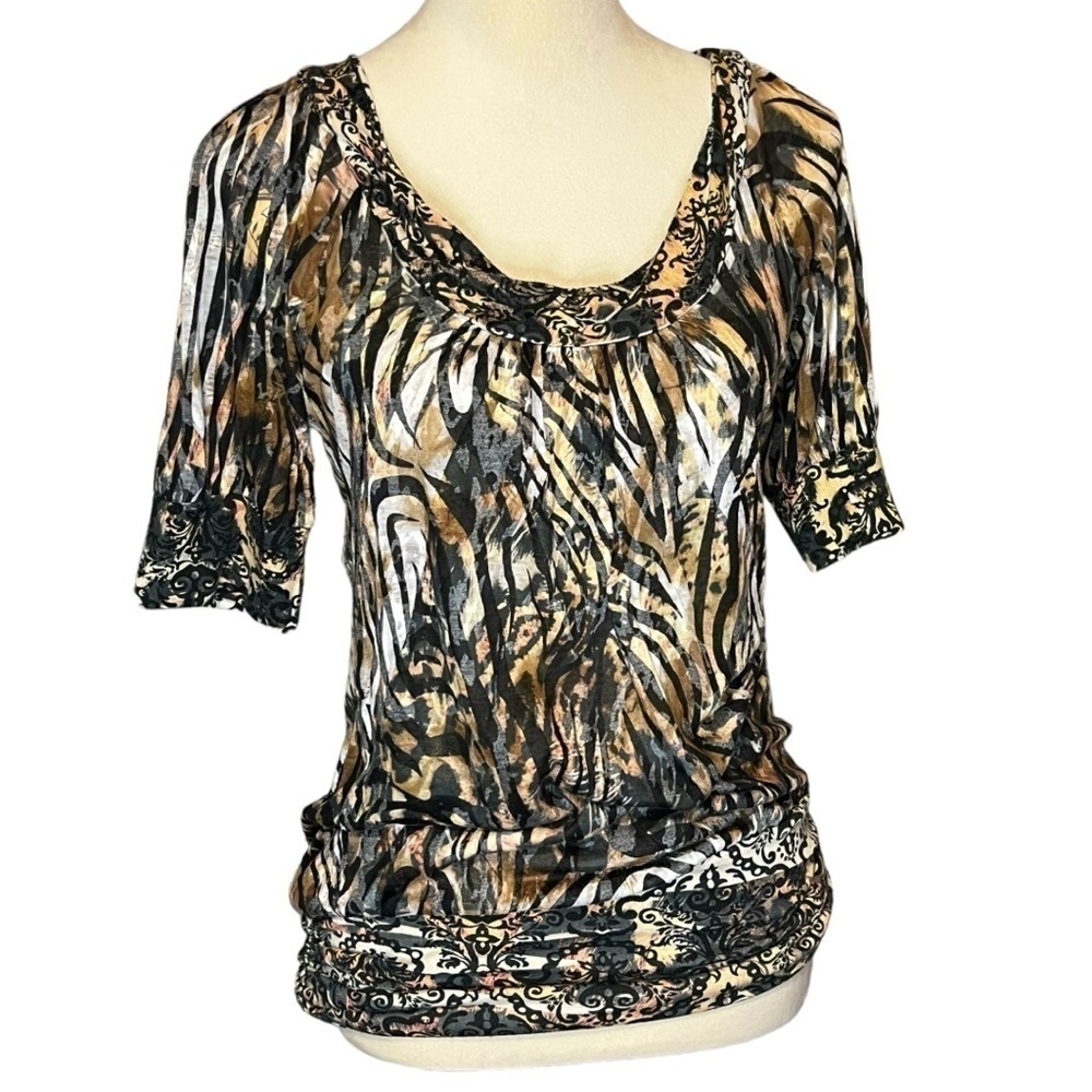 Daytrip long patterned blouse